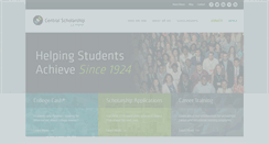 Desktop Screenshot of central-scholarship.org